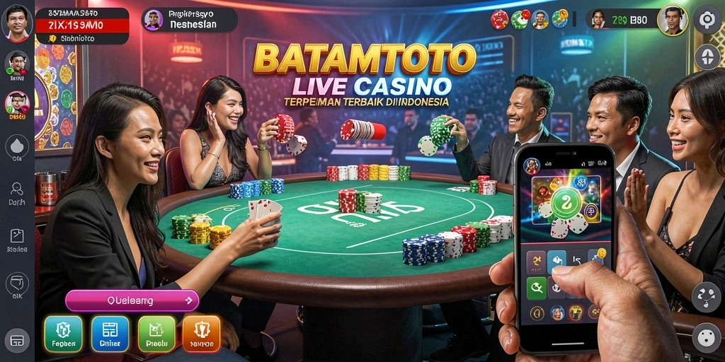 Tampilan utama gameplay BATAMTOTO yang menarik dalam Live Casino.