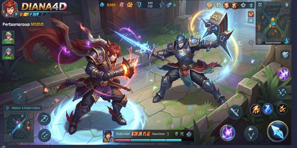Gameplay seru dan karakter unik dalam DIANA4D.