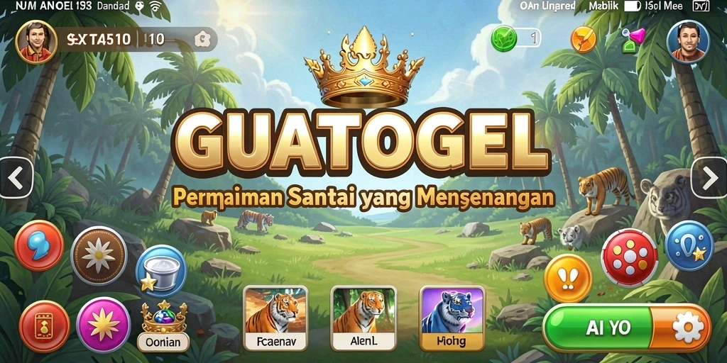 Tampilan menarik dari GUATOGEL dengan gameplay santai.