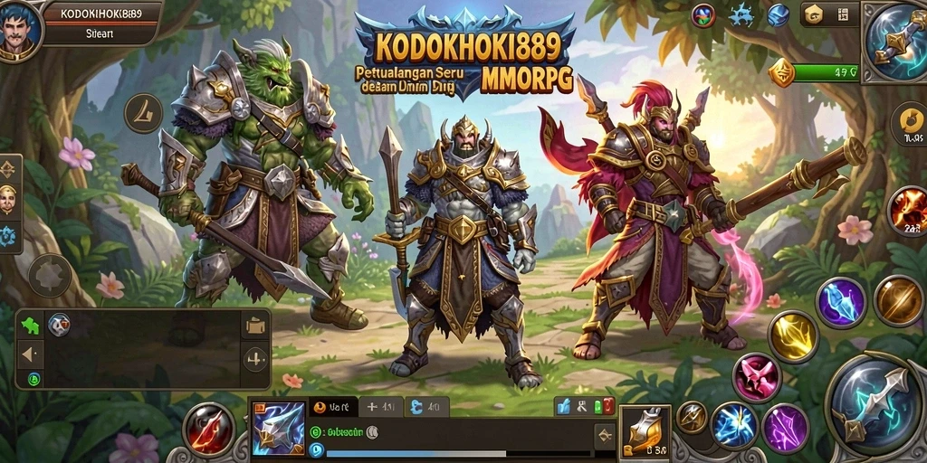 Tangkapan layar KODOKHOKI889 menampilkan aksi gameplay seru dalam dunia MMORPG.