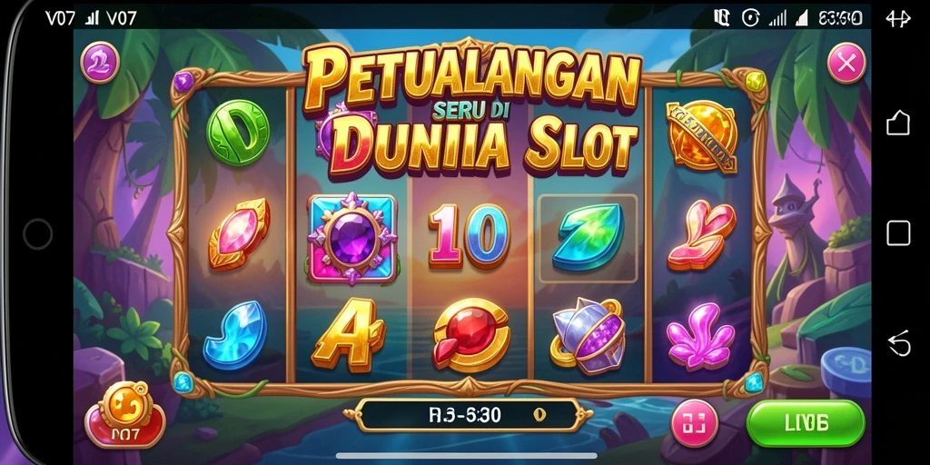 Tampilan gameplay yang menarik dan penuh warna dari V07.